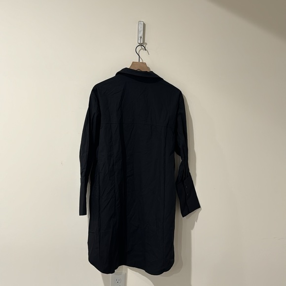 • ST. AGNI • Women’s Cotton Oversized Button Down Shirt Black Medium - Picture 5 of 5